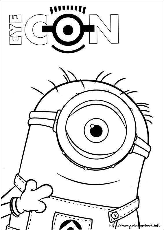 567x794 Minions Coloring Picture