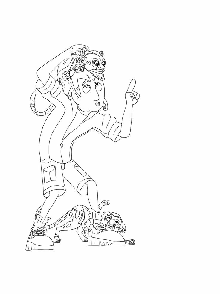 736x981 Wild Kratts Coloring Pages