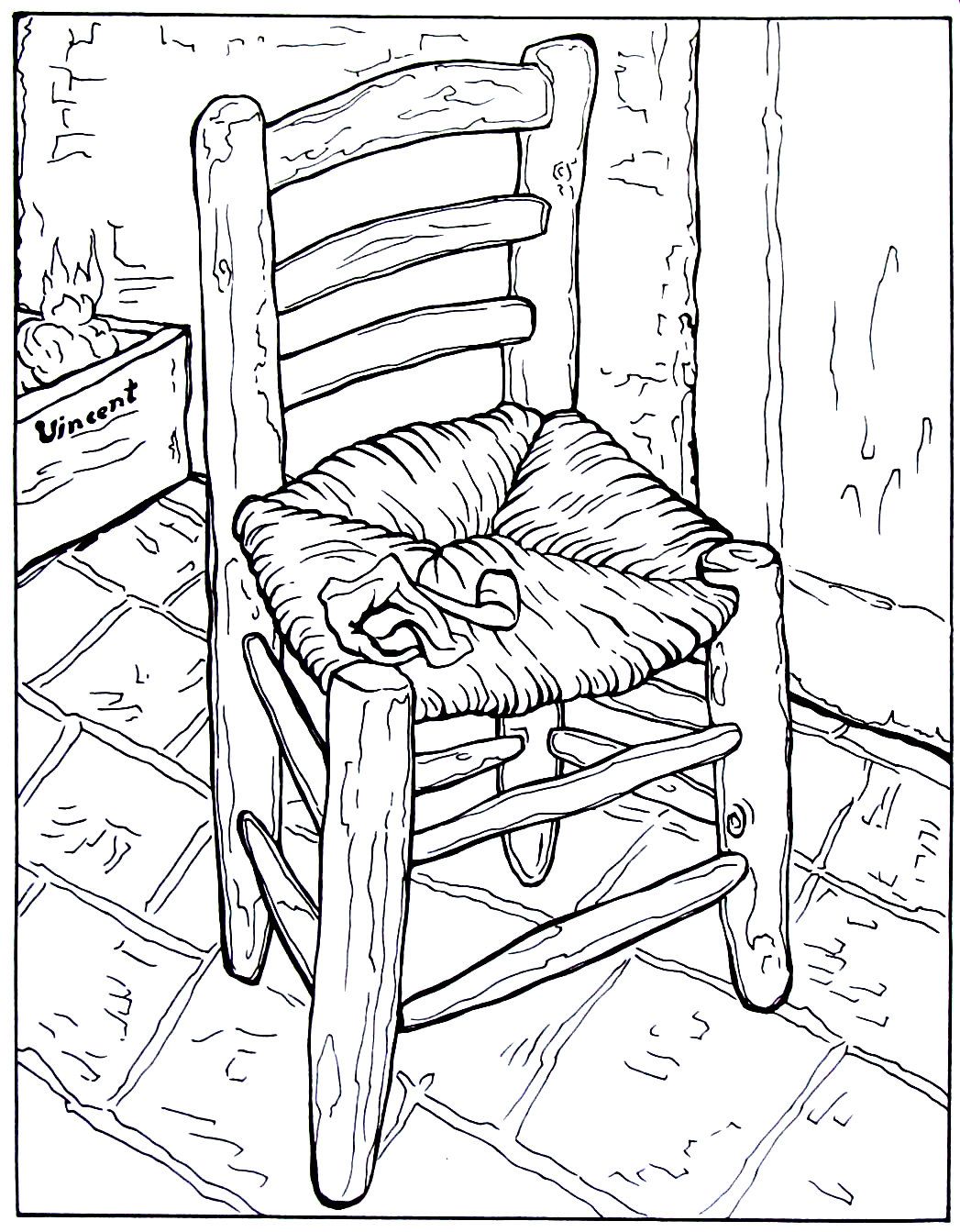 1047x1343 Vincent's Chair With His Pipe