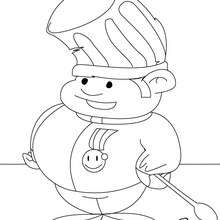 220x220 Chef Coloring Pages