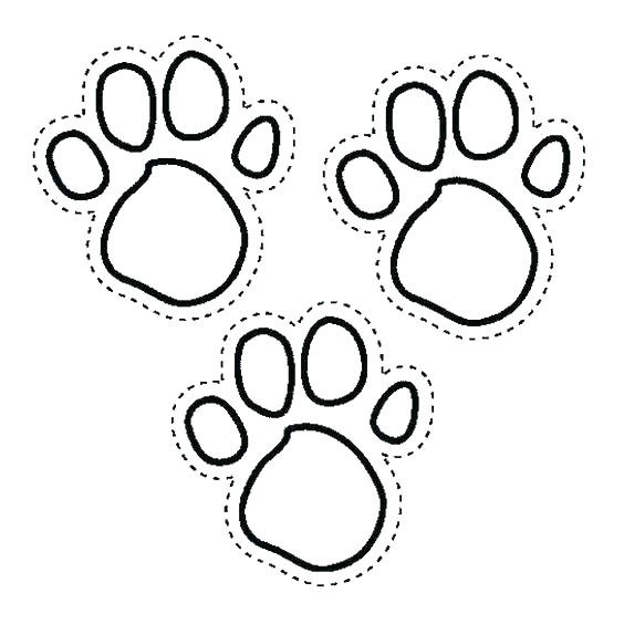 564x564 Coloring Pages Of Animal Footprints Footprint Page Outline