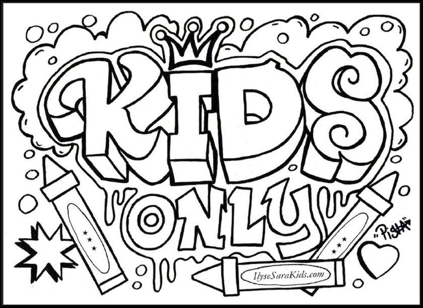 Cool Teenage Coloring Pages Printable For Teens Kids 840x612 Cool Teenage Coloring Pages Printable For Teens Kids