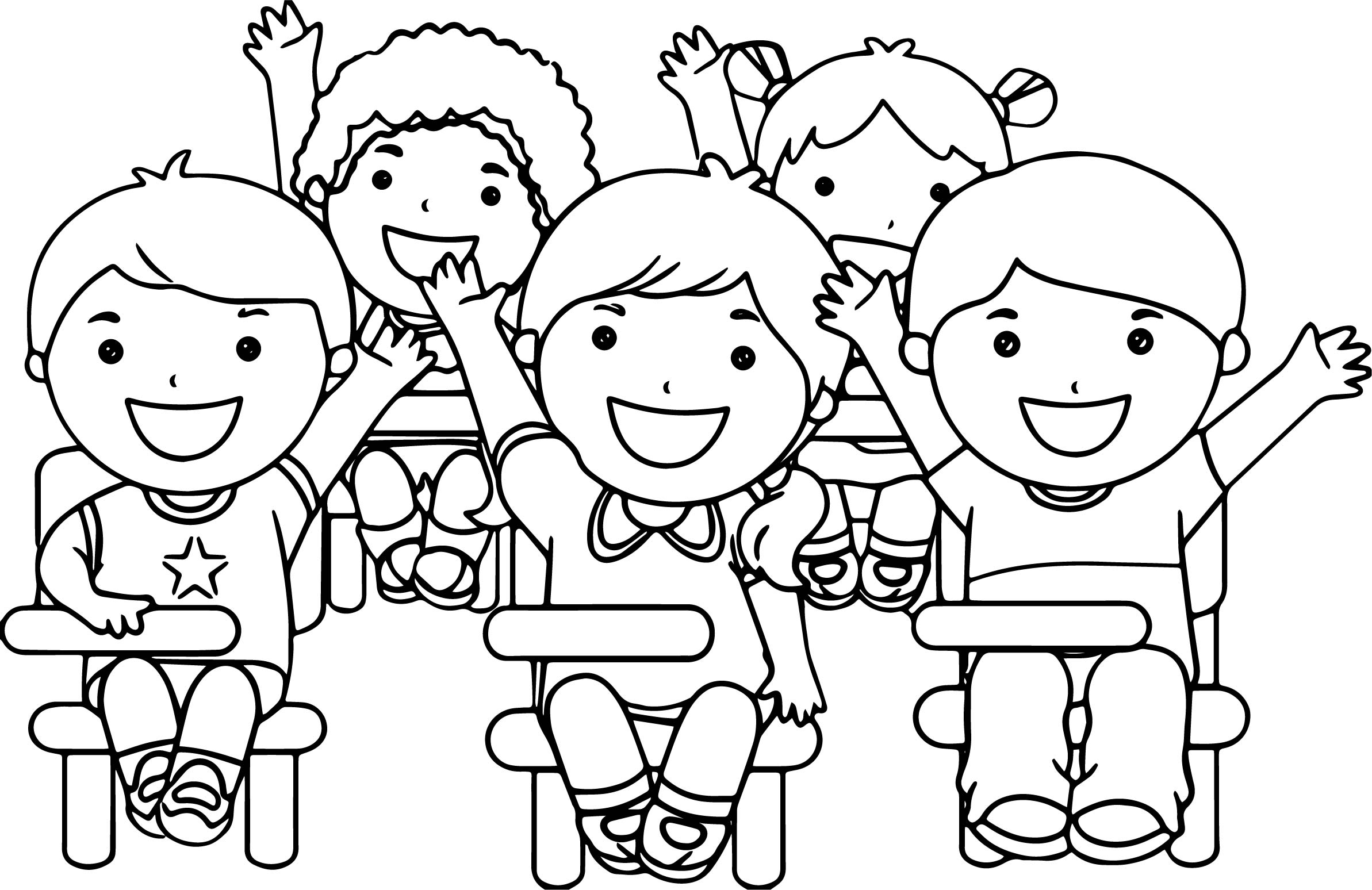 2386x1548 Child Coloring Pages Child Coloring Pages At The School Children