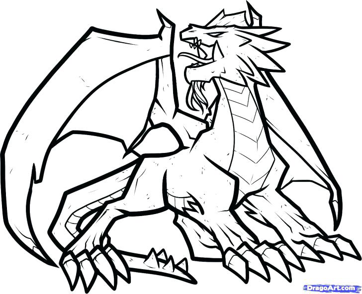 728x592 Amazing Dragon Coloring Pages Realistic Free Printable Dragon