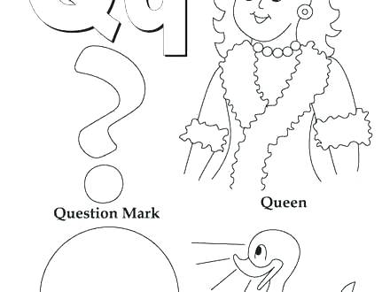 440x330 Coloring Pages Question Mark Sign Language Letter L Coloring Page