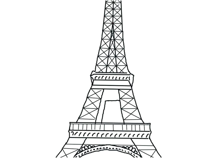 Eiffel Tower Coloring Page Tower Coloring Pages Photo Awesome 827x609 Eiffel Tower Coloring Page Tower Coloring Pages Photo Awesome