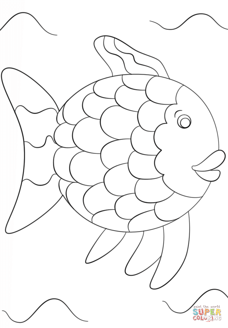 Rainbow Fish Template Coloring Page Free Printable Coloring Pages 768x1106 Rainbow Fish Template Coloring Page Free Printable Coloring Pages