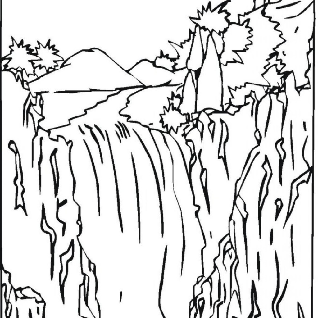 Launching Free Printable Waterfall Coloring Pa 1024x1024 Launching Free Printable Waterfall Coloring Pa