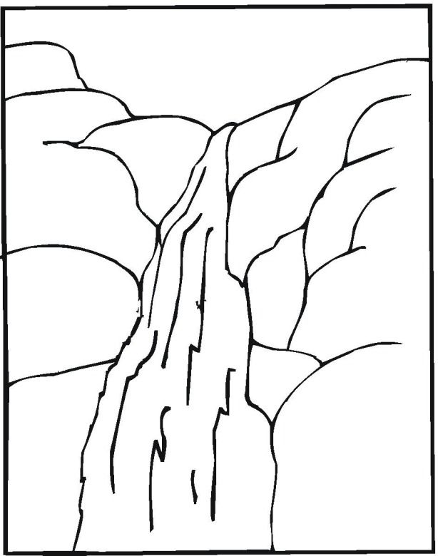 Waterfall 3 Coloring Page Scrapbook, Fourth Of July 614x780 Waterfall 3 Coloring Page Scrapbook, Fourth Of July