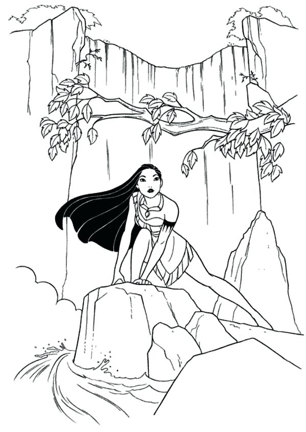 Coloring Page Waterfall at GetColorings.com | Free printable colorings ...