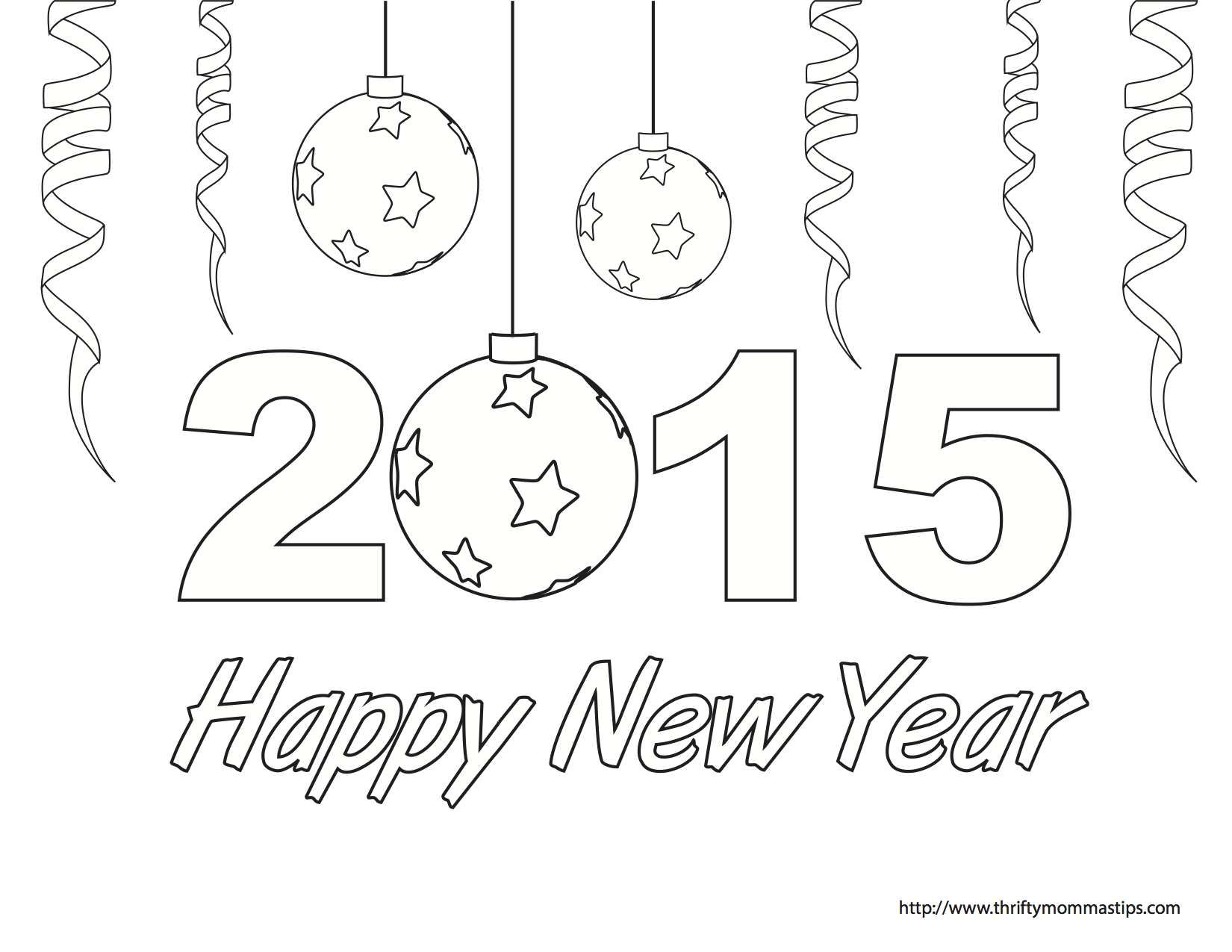 1650x1275 Unusual Coloring Pages For New Years 2015 Prin