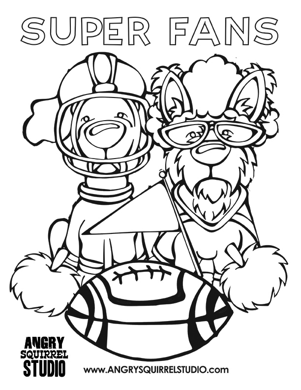 Free Coloring Pages Broncos Football Angry Squirrel Studio 612x792 Free Coloring Pages Broncos Football Angry Squirrel Studio