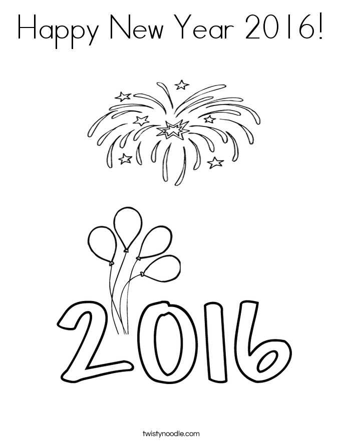 Happy New Year Coloring Pages 685x886 Happy New Year Coloring Pages