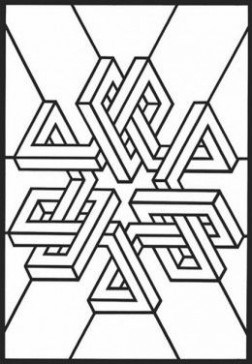 Coloring Geometric Designs 252x364 Coloring Geometric Designs
