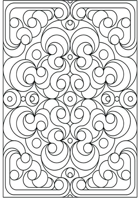 Geometric Designs Coloring Pages Abstract Coloring Page Abstract 458x646 Geometric Designs Coloring Pages Abstract Coloring Page Abstract