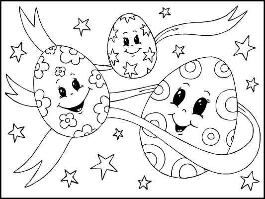 533x400 Fun Cartoon Easter Eggs To Decorate. Lots More Easter Fun On