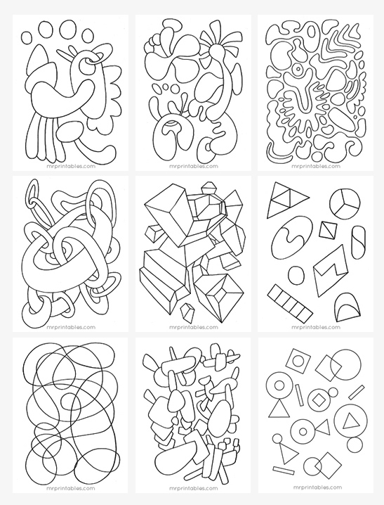 Abstract Coloring Pages For Kids 547x718 Abstract Coloring Pages For Kids