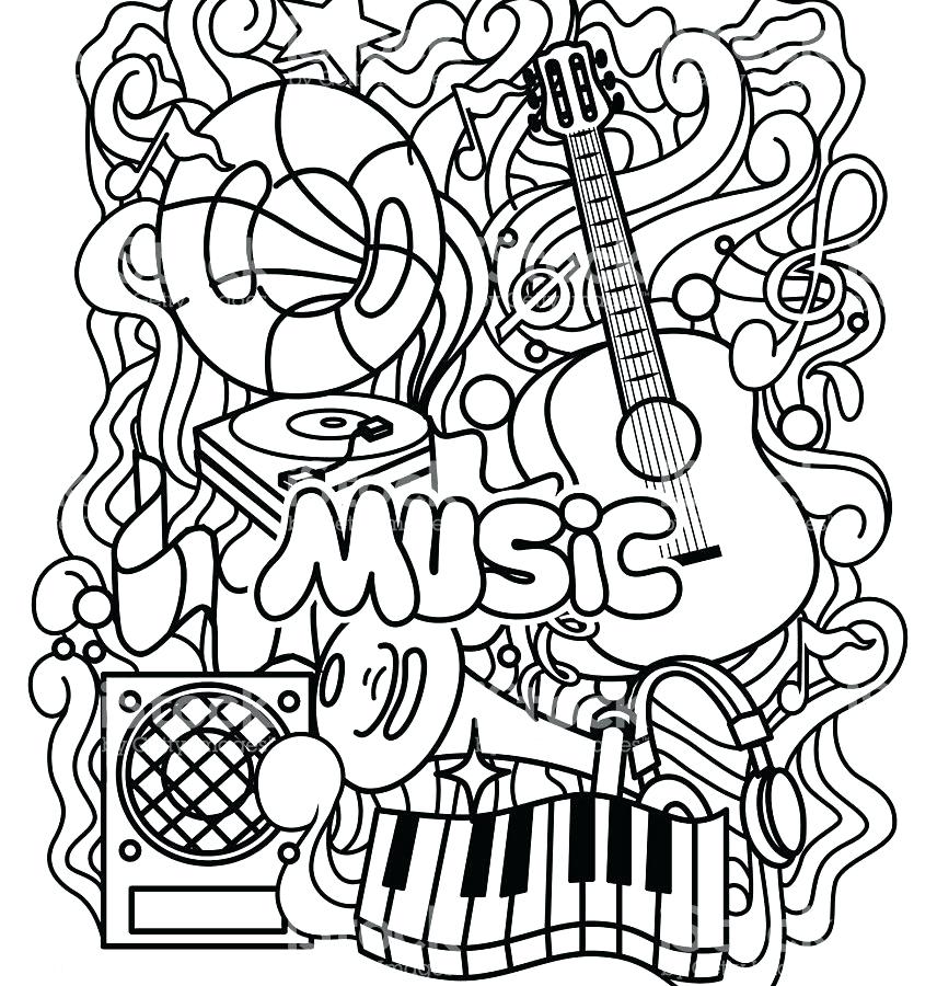 Music Coloring Pages Printable Cat Listening To Music Coloring 856x900 Music Coloring Pages Printable Cat Listening To Music Coloring