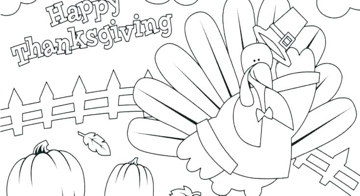 Thanksgiving Coloring Pages For Kids Printable 735x400 Thanksgiving Coloring Pages For Kids Printable