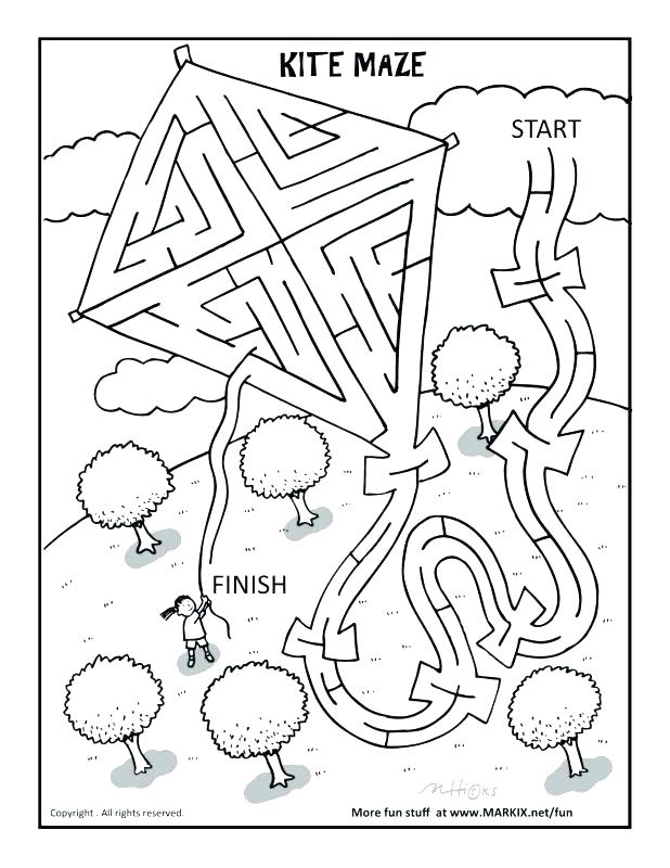 Magical Morning Maze Coloring Page Free Printable Mazes For Kids 618x800 Magical Morning Maze Coloring Page Free Printable Mazes For Kids