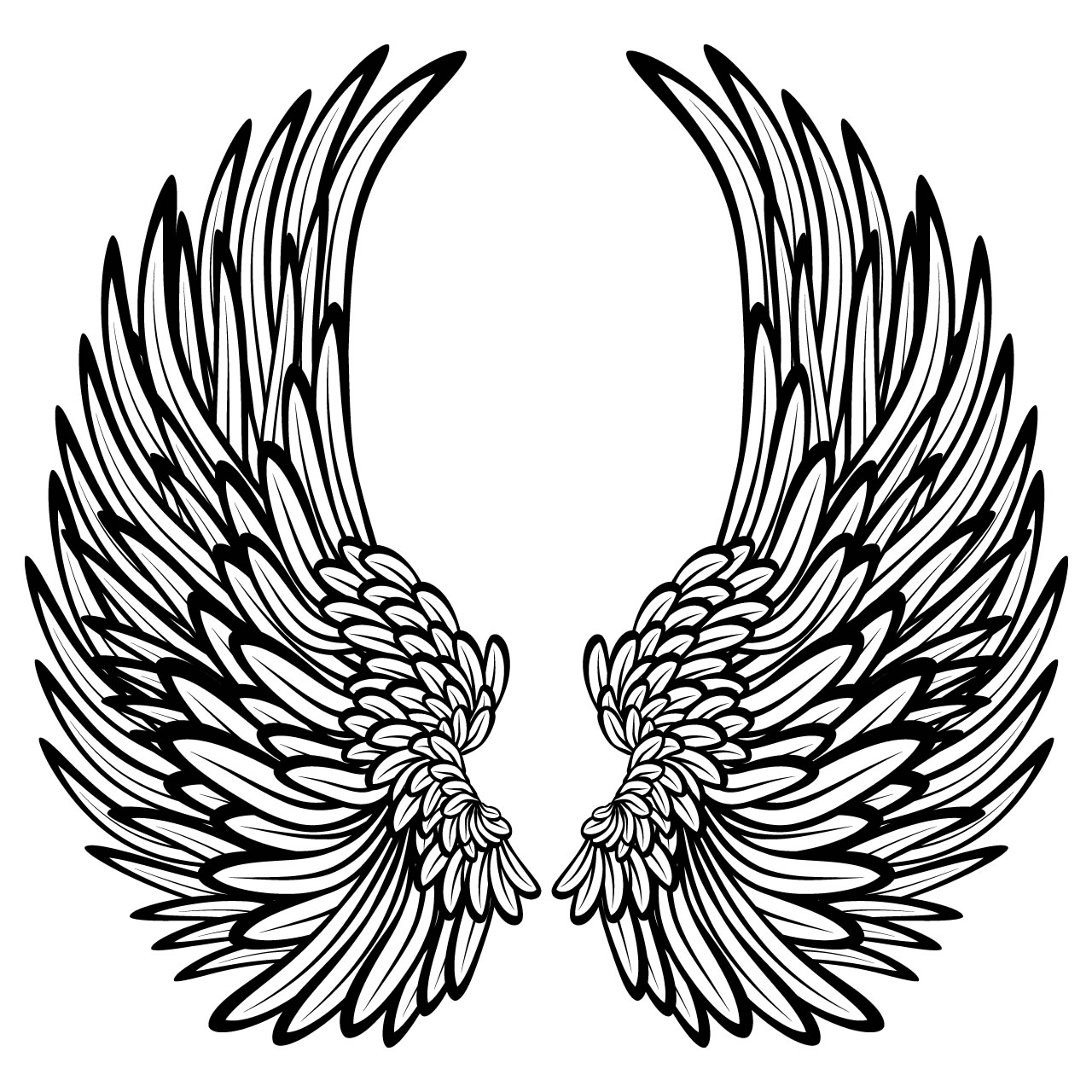 1280x1280 Kckn67axi Coloring Pages Of Wings