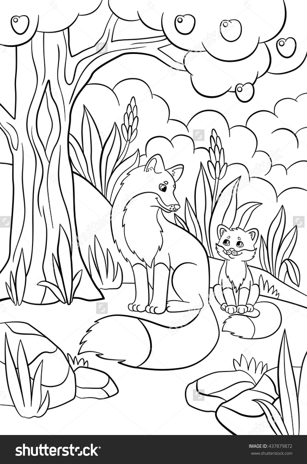 Baby Fox Coloring Pages 1061x1600 Baby Fox Coloring Pages
