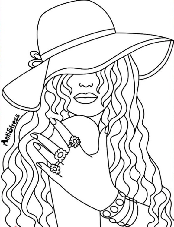 Lovely Ideas Recolor Coloring Pages Pretty Lady Page App Beautiful 576x753 Lovely Ideas Recolor Coloring Pages Pretty Lady Page App Beautiful