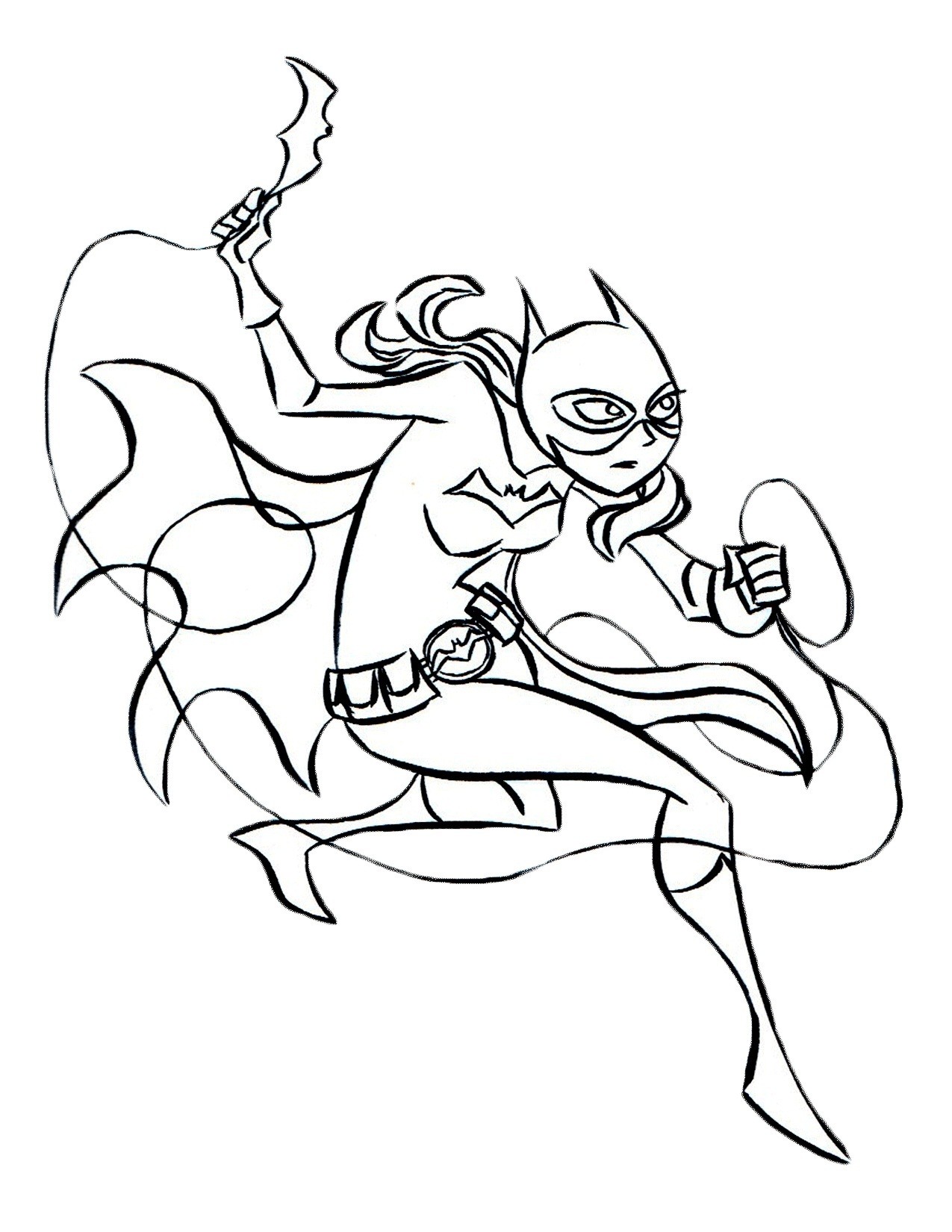 1275x1650 Batgirl Coloring Pages