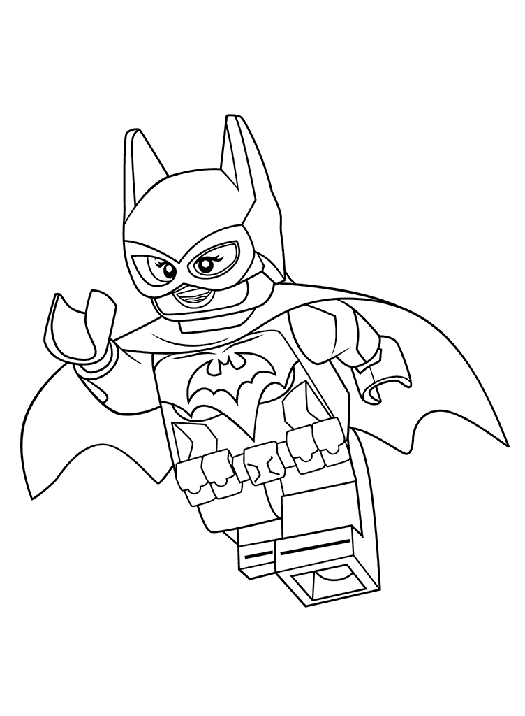 752x1024 Lego Batgirl Coloring Pages