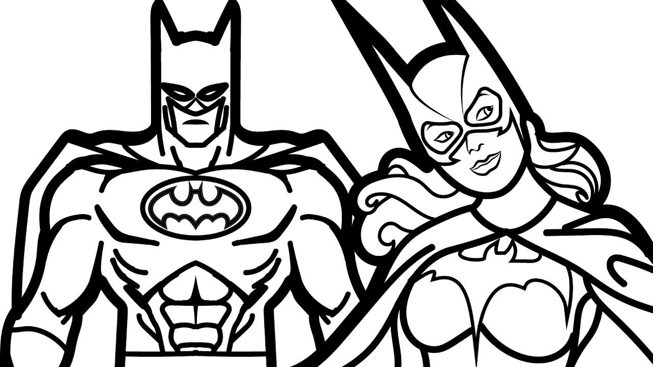 1280x720 Batgirl Coloring Pages Montenegroplaze Me 11499 Unknown Batgirl