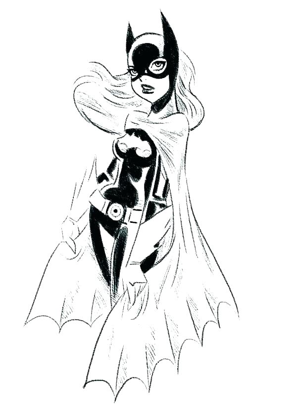 600x848 Batgirl Coloring Pages