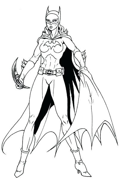 404x636 Batgirl Coloring Pages