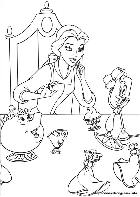 159 Best Disney Beauty And The Beast Coloring Pages Disney Images 567x794 159 Best Disney Beauty And The Beast Coloring Pages Disney Images