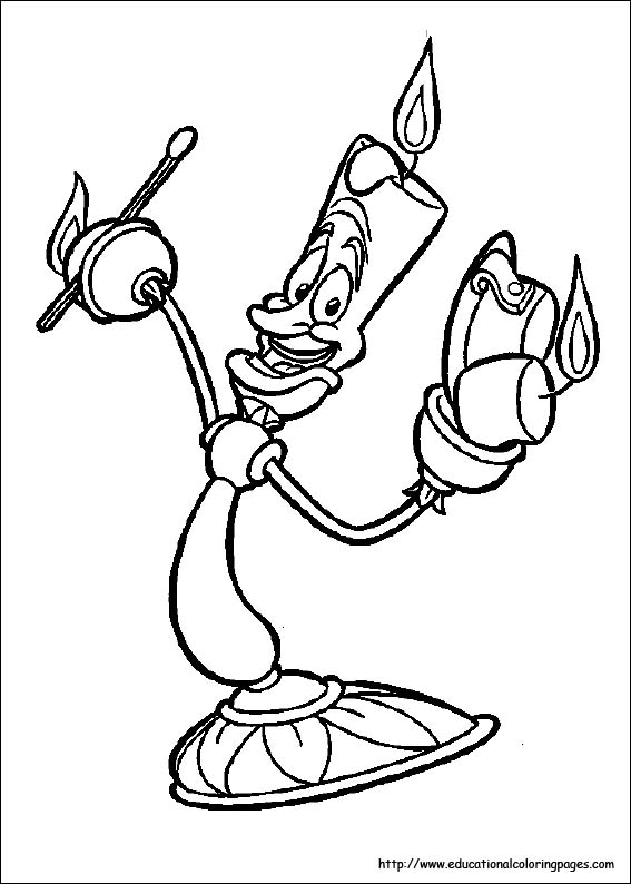 Beauty And Beast Coloring Pages Free For Kids 567x794 Beauty And Beast Coloring Pages Free For Kids