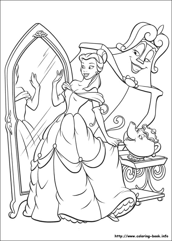 Beauty And The Beast Coloring Pages On Coloring 567x794 Beauty And The Beast Coloring Pages On Coloring