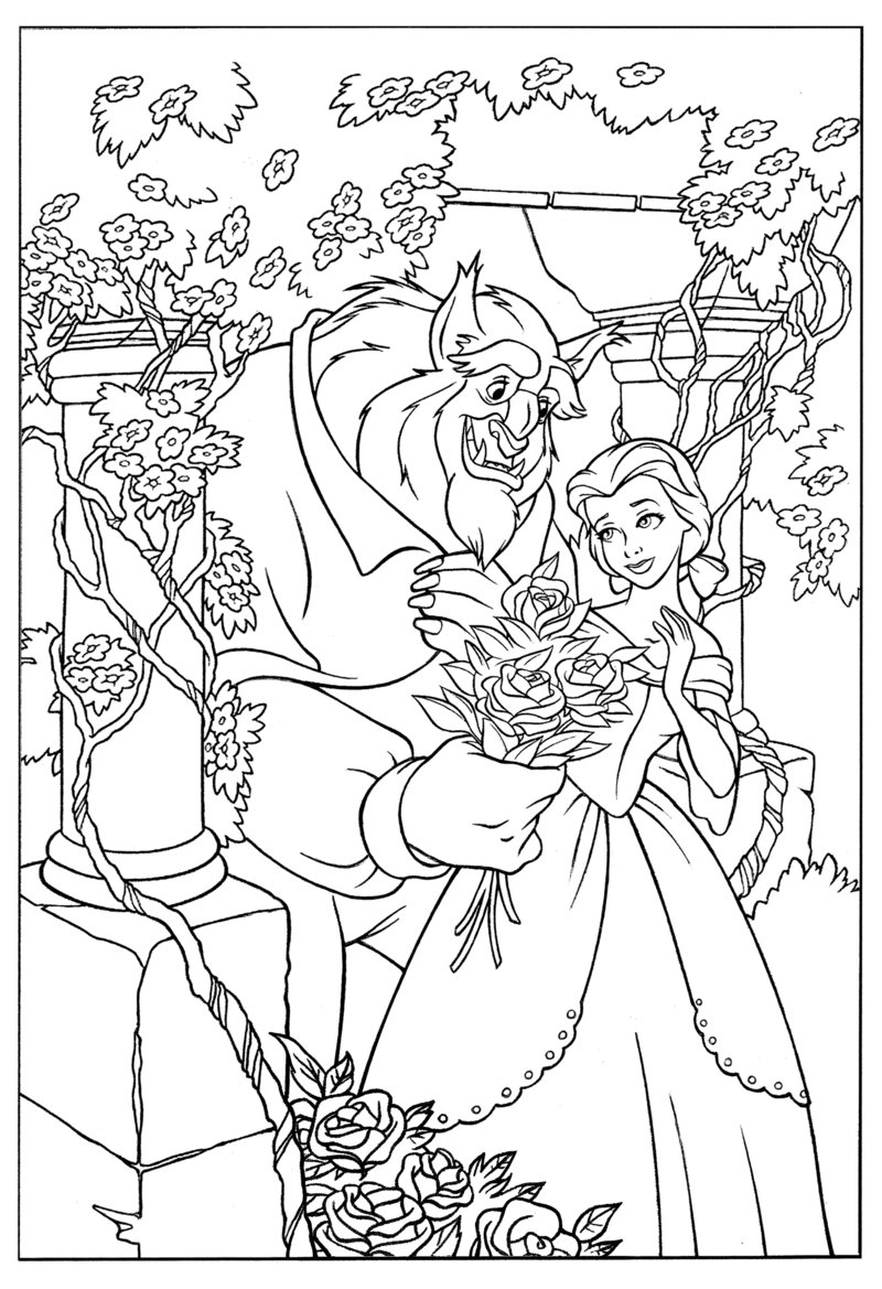 New Disney Coloring Pages Beauty And The Beast Design Free 800x1169 New Disney Coloring Pages Beauty And The Beast Design Free