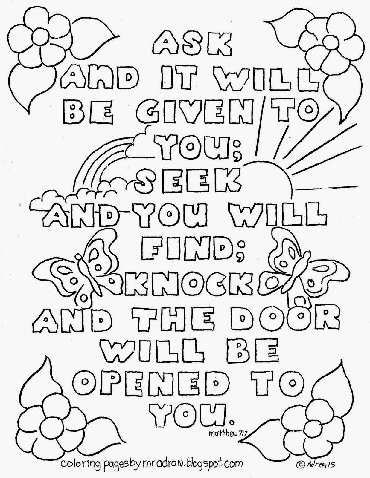 1237x1600 Bible Verse Matthew 77 Coloring Page. See More