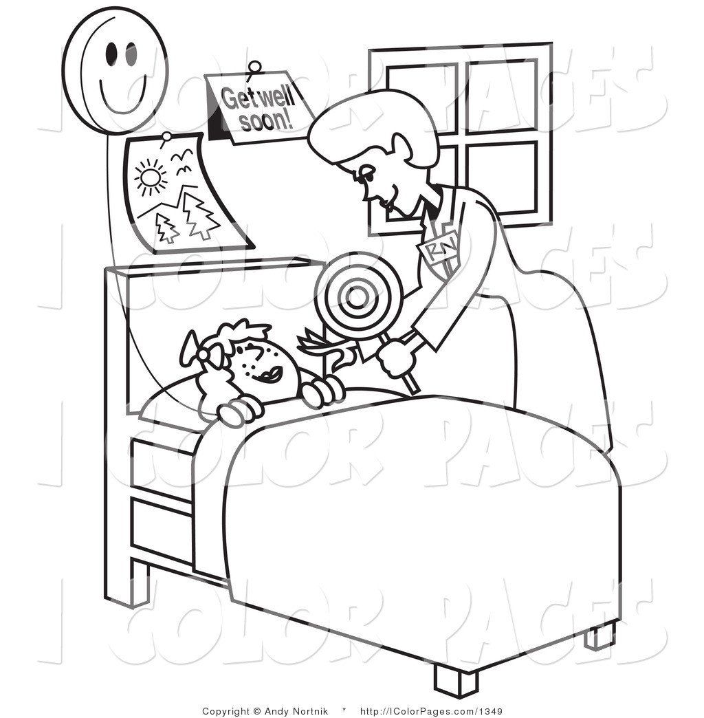 1024x1044 Nurse Ckecking Blood Pressure Coloring Pages Hellokids Com In Fine