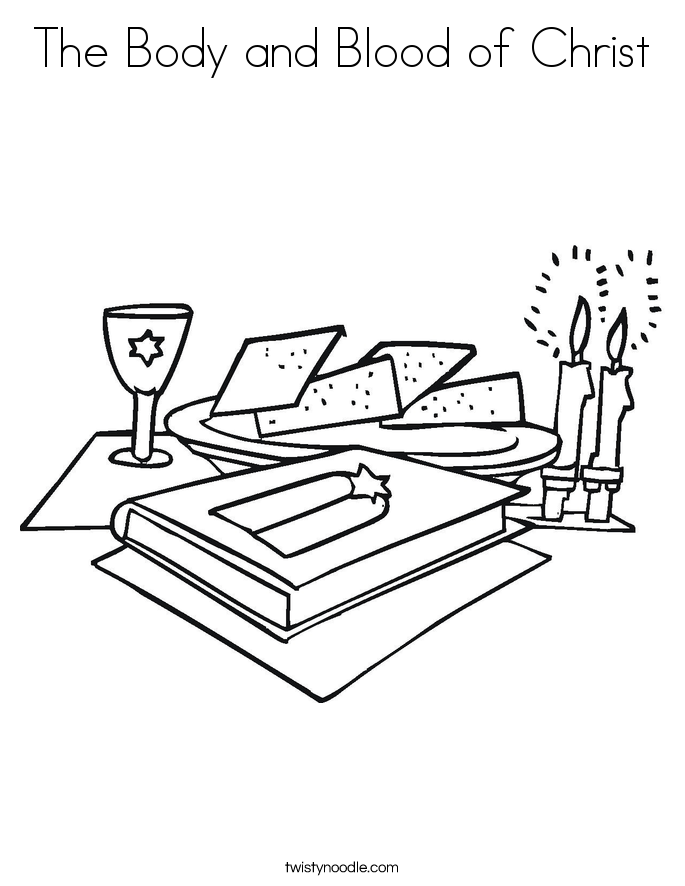 685x886 The Body And Blood Of Christ Coloring Page