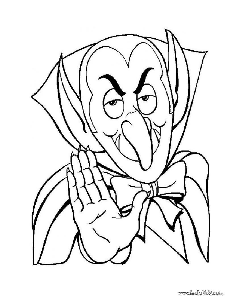 820x1060 Vampire Coloring Pages