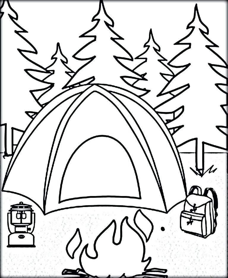 Camping Coloring Pages Free Camping Coloring Pages To Print 768x936 Camping Coloring Pages Free Camping Coloring Pages To Print