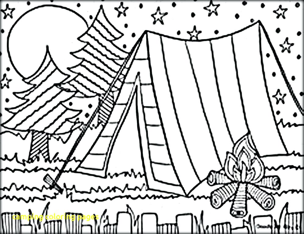 Camping Coloring Pages 996x768 Camping Coloring Pages