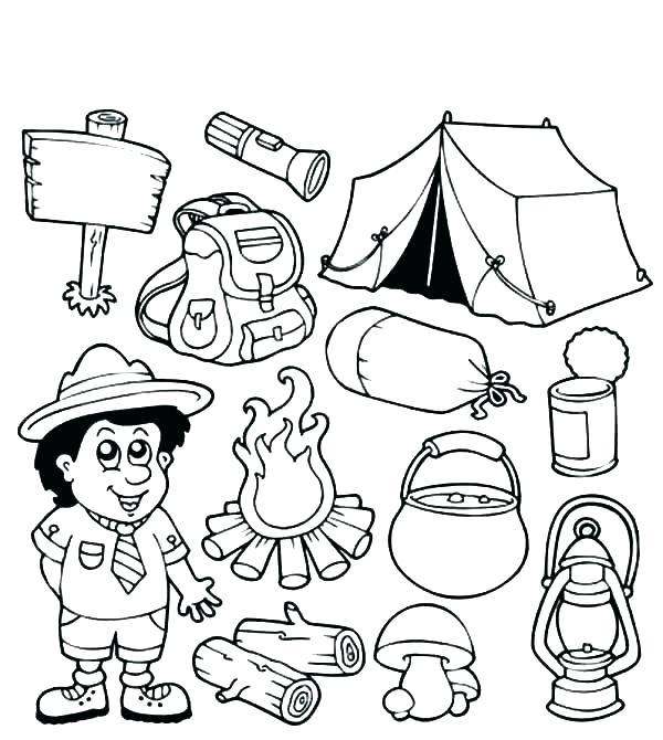 Camping Coloring Pages Camping Coloring Page Camping Colouring 600x670 Camping Coloring Pages Camping Coloring Page Camping Colouring
