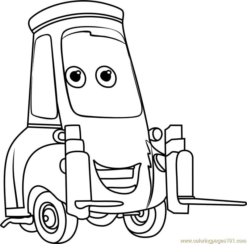 800x790 Guido From Cars 3 Coloring Page