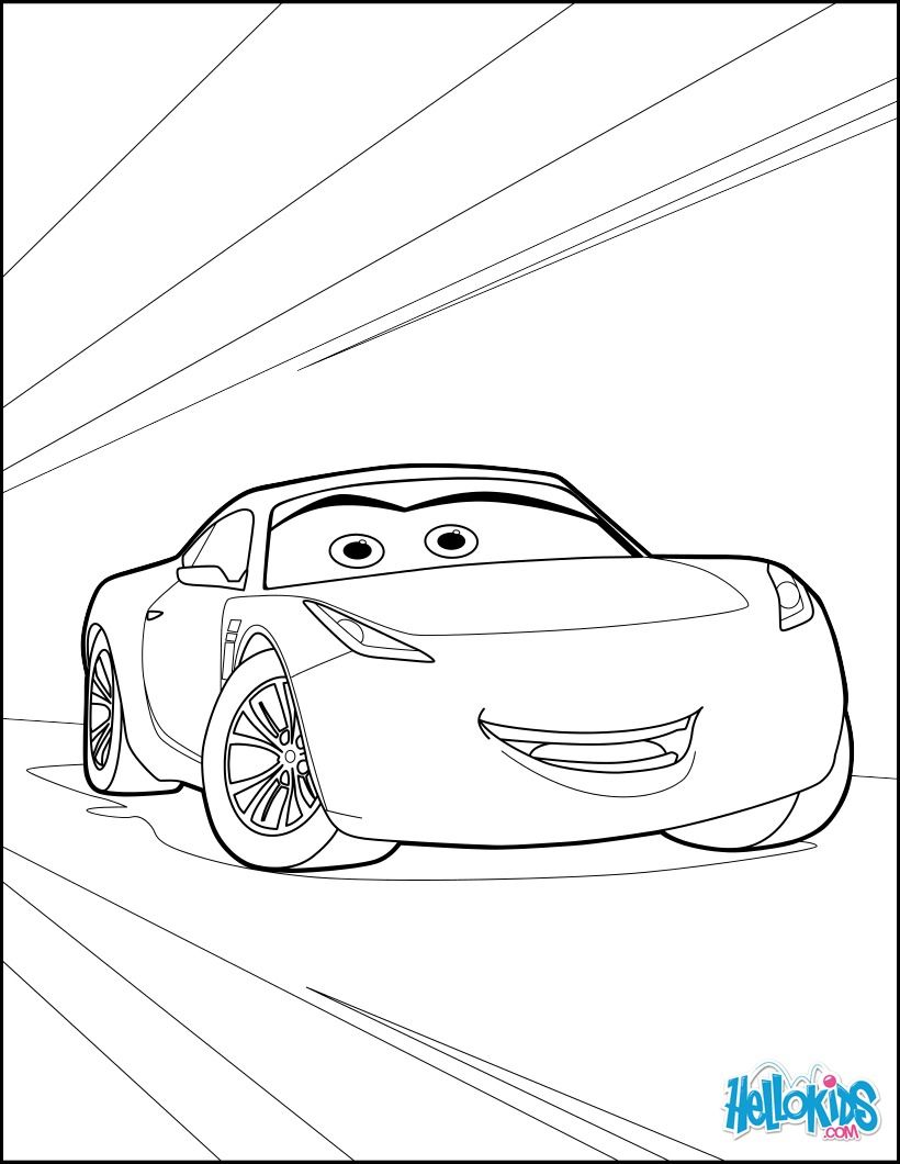 820x1060 New Cars 3 Movie Coloring Page. More Cars Content