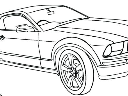 440x330 Mustang Car Coloring Pages Printable Mustang Coloring Pages