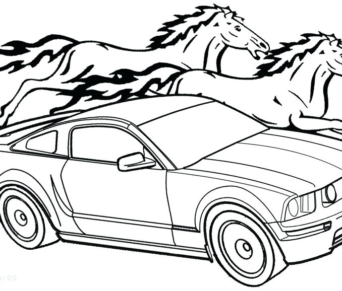 678x578 Printable Mustang Coloring Pages For Kids Cool2bkids 6 Color Print