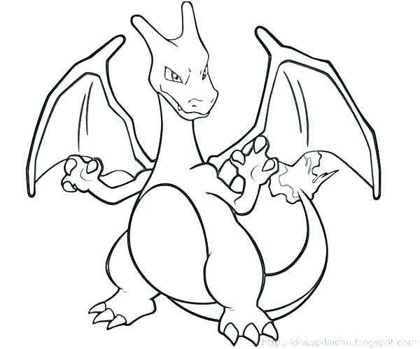 600x499 Charizard Mega Evolution Coloring Pages Ex Colouring In Snazzy