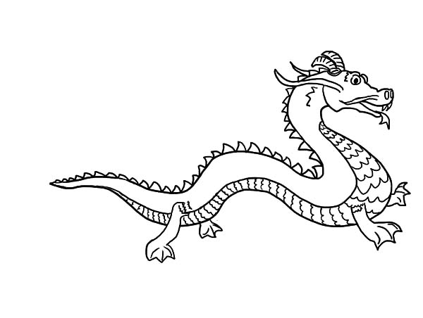 600x452 How To Draw Chinese Dragon Coloring Pages