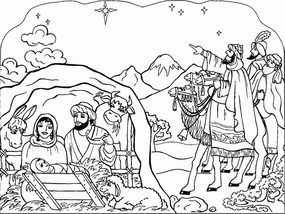 Nativity Coloring Page New Coloring Pages Christmas Nativity 940x707 Nativity Coloring Page New Coloring Pages Christmas Nativity